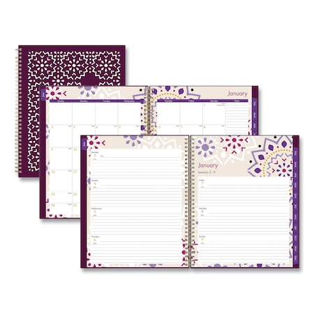 Stencil Cover Weekly/Monthly Planner, 11 X 8.5, Gili, 2022